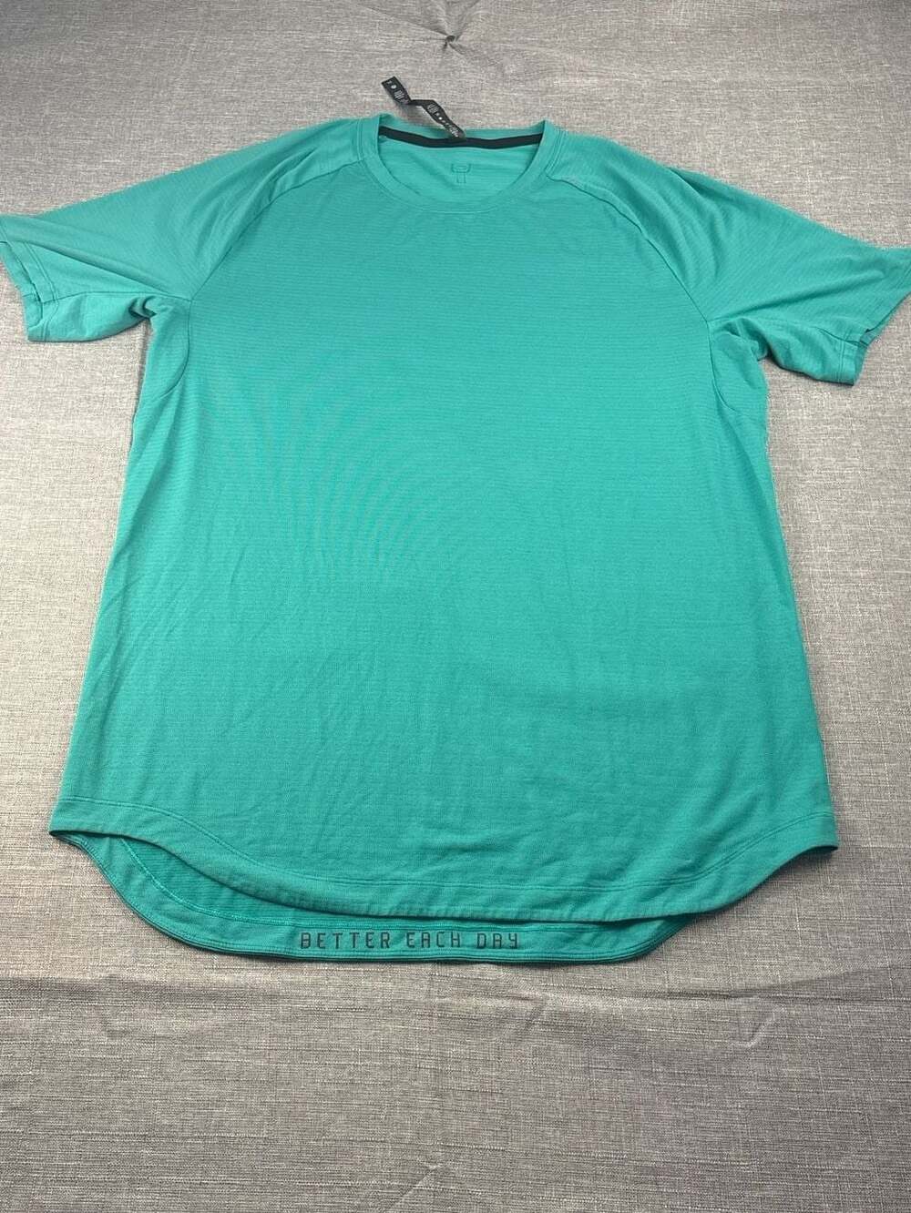 Lululemon Drysense Short Sleeve Shirt XL Teal Green Better Each Day